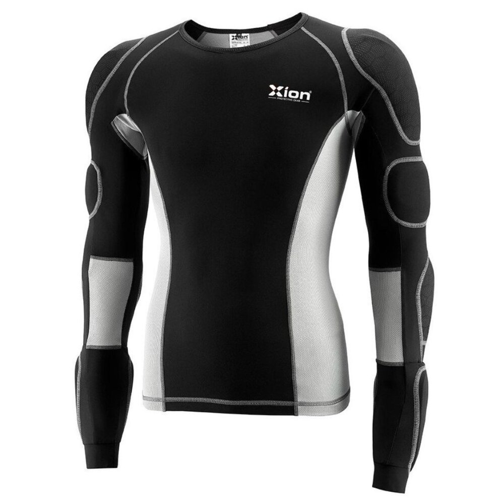 XION Longsleeve Shirt Pro D3O Compression Shirt Black/Gray